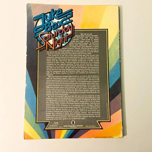 Vintage 1977 Jukebox Saturday Night By J Krivine Illustrated History Paperback - Picture 2 of 16